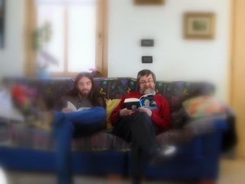 Con Andrea intenti alla lettura